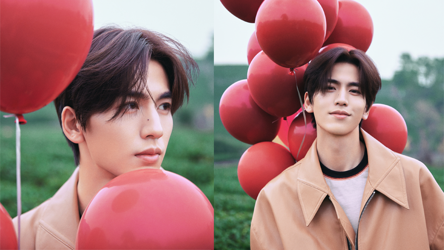 张凌赫25岁生日红气球写真 王星越晒同框合照太养眼