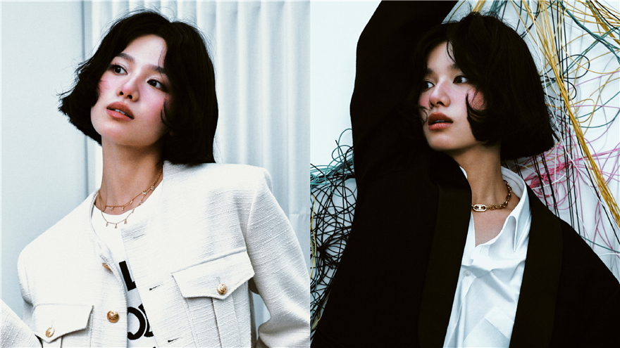 张婧仪未来科技感大片释出 千禧叛逆辣妹妆甜酷不羁