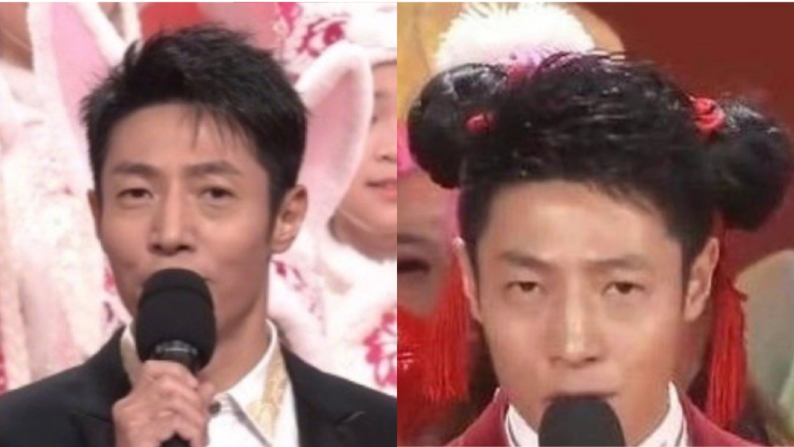 撒贝宁春晚又现错位图 网友调侃“宁娜贝儿”