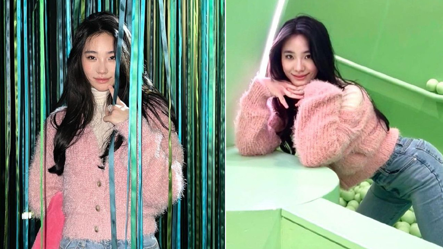 小S二女儿许韶恩穿搭复古时髦 表情手势堪比复制大S