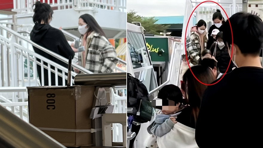 向佐郭碧婷带儿女现身游乐园 一家四口同框很温馨