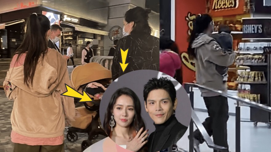 向佐郭碧婷带小儿子外出 完全素颜出镜打扮超随意