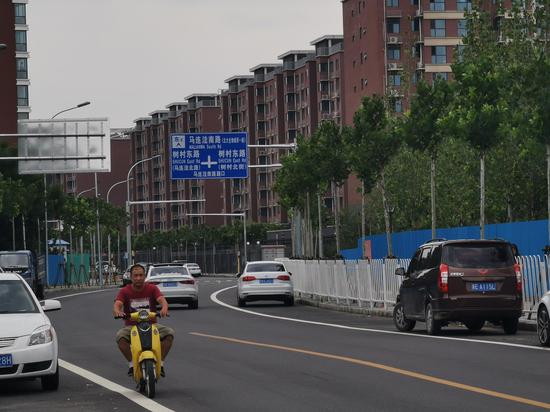 现在树村附近清幽的街道 新京报记者 王巍 摄