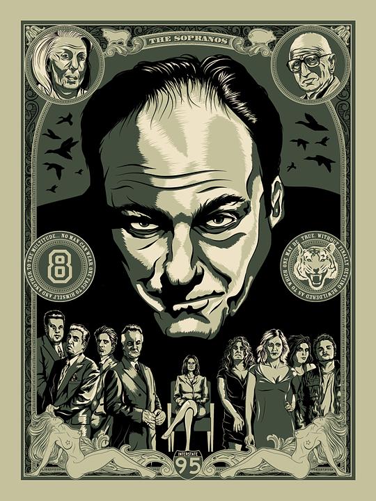 海报剧照剧情:the sopranos 黑道家族的第六季度将会给自己画上完美