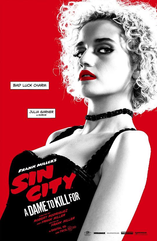 《罪恶之城2》改编自弗兰克·米勒创作的同名系列漫画第二部《红颜