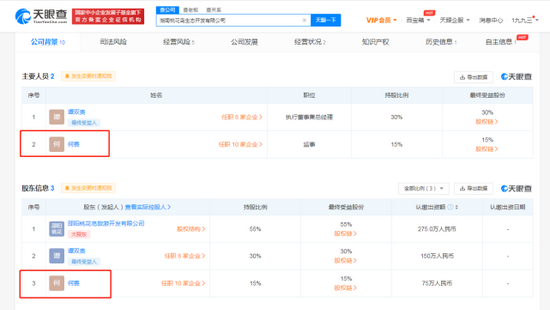 天眼查截图