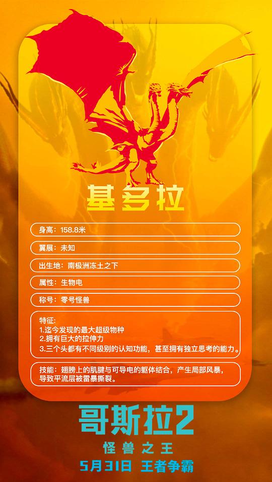 哥斯拉2:怪兽之王资料页_娱乐资料库_新浪娱乐_新浪网