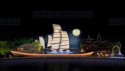 2019年中央广播真人棋牌娱乐平台总台中秋晚会舞美图
