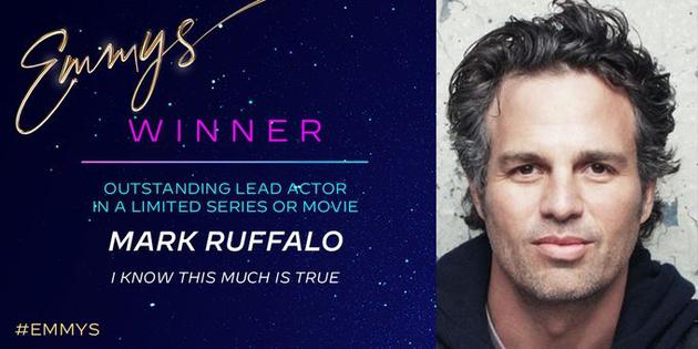 马克·鲁法洛获得艾美奖限定剧/电视电影最佳男主角。