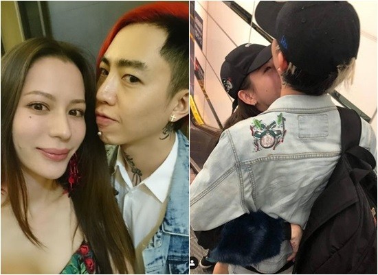 谢和弦与老婆Keanna