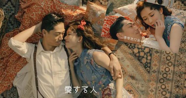 林志玲与老公Akira的甜蜜场面，相信是戏假真做