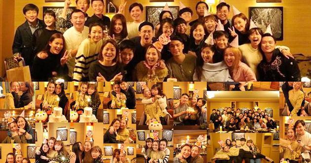 王敏奕生日开派对好友齐聚 老公曾国祥甜蜜送吻