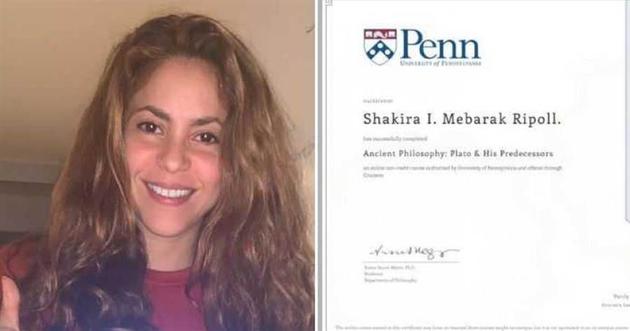 夏奇拉隔离期间安心求学 仅花四周时间获名校学位