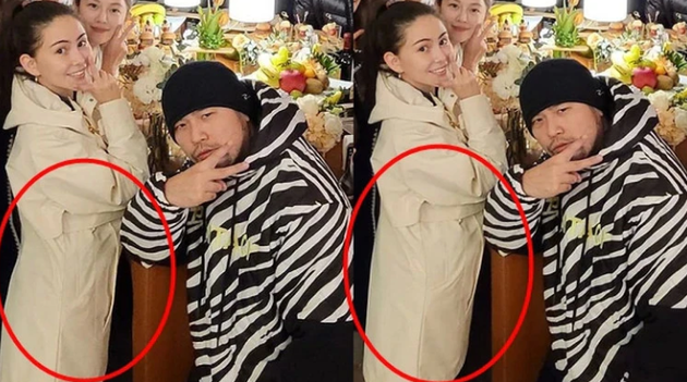 周杰伦贴心帮老婆P肚子