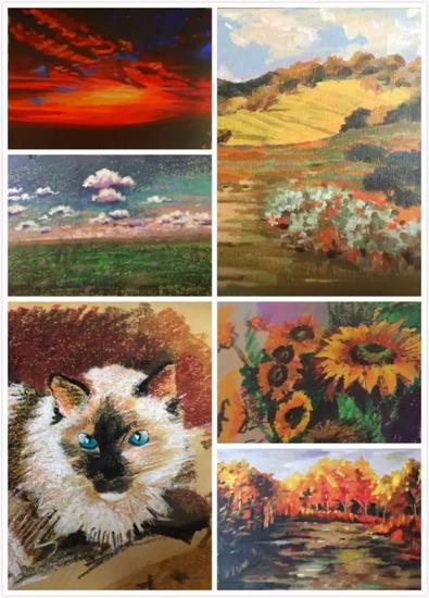 陈枰信手拈来的闲暇画作