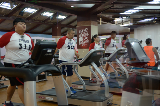 十位选手减肥中