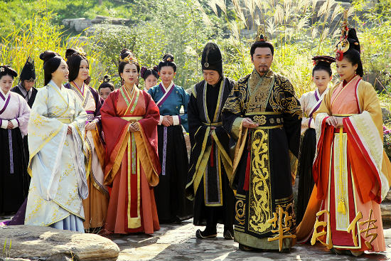 秦王与众妃游玩