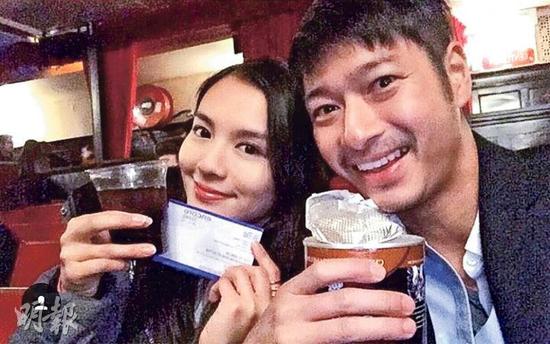 王宗尧与Christy拍拖外游。