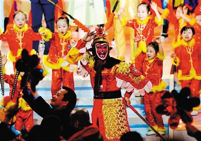 北京春晚上，六小龄童将再现父亲当年的形象
