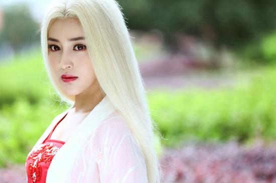 沈璧君魔化白发造型