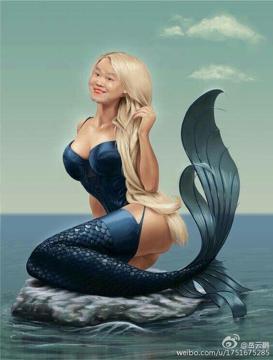 岳云鹏扮美人鱼画面太美不忍直视