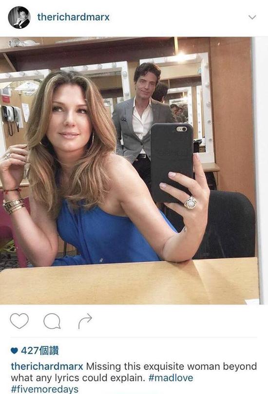 理查马尔克斯在Instagram上写下想念老婆