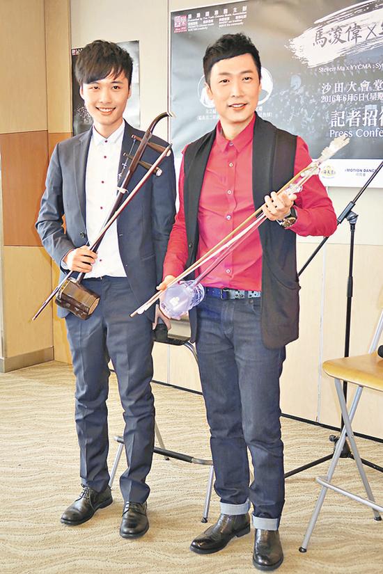 马浚伟将与中乐团合作演出 获赠水晶二胡
