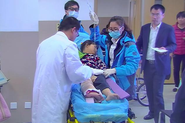 右腿碾压血肉模糊