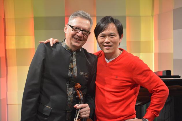 廖明飞和维也纳知名小提琴家Konstantin Weitz