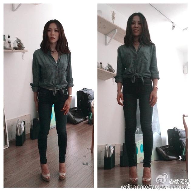 蔡健雅微博晒图