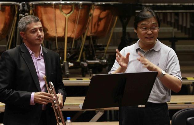西班牙小号大师胡塞.蔡弗和戴中晖教授