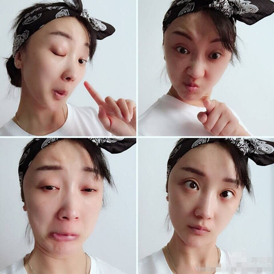 张瑶花式素颜成瘾卸妆粗暴