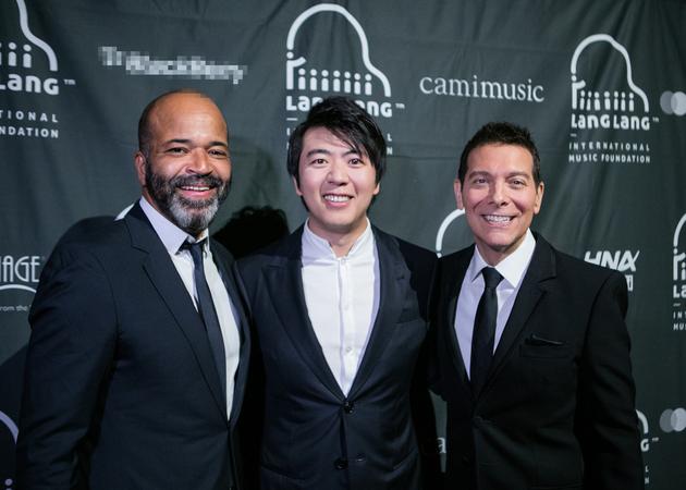 郎朗和演员Jeffery Wright，Michael Feinstein