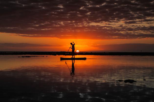 周笔畅摄影作品 2016年8月 留尼汪的落日