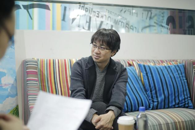 新海诚接受专访中