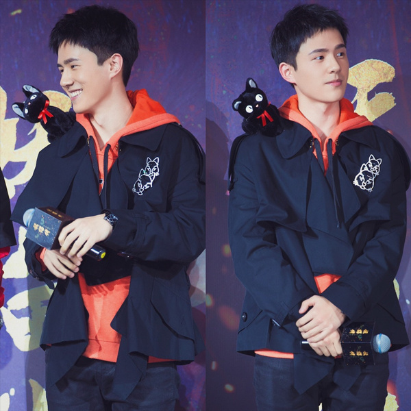 刘昊然现身妖猫传杀青趴