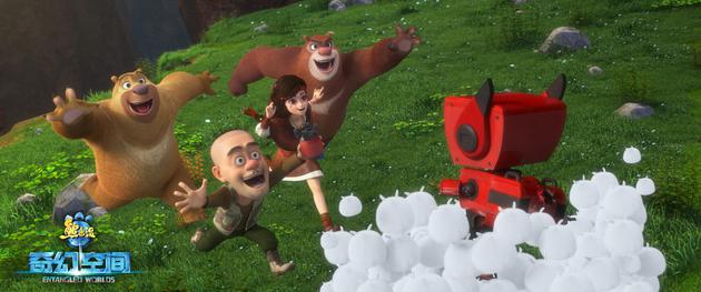 熊大熊二光头强拥抱COCO