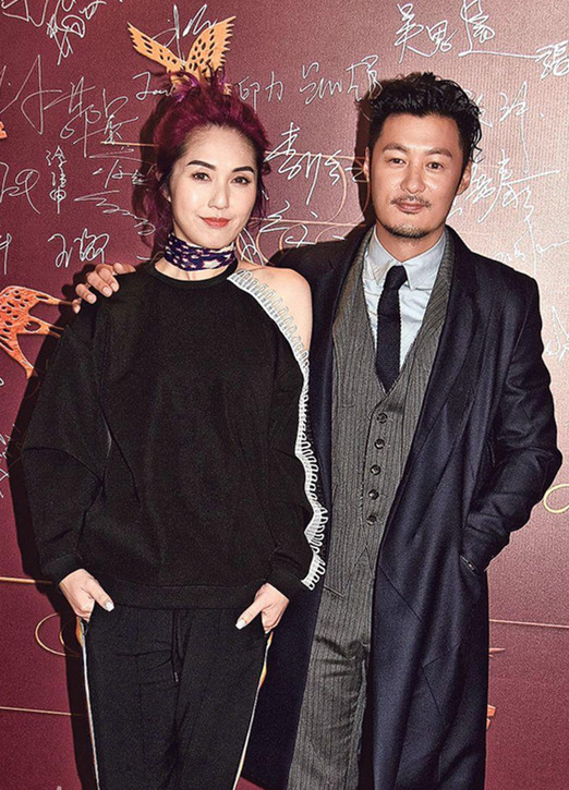 杨千嬅（左）与余文乐（右）稍后忙于为新片《春娇救志明》宣传