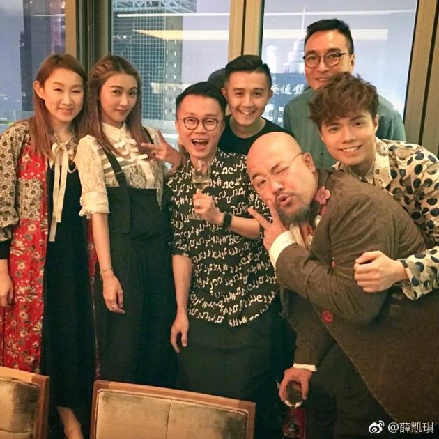 薛凯琪祝福作曲人黄伟文 陈奕迅吴君如等到场庆生