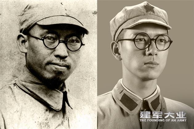 电影《建军大业》李现饰演罗荣桓