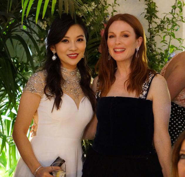 左世钰和奥斯卡影后朱利安·摩尔在本届戛纳电影节的聚会