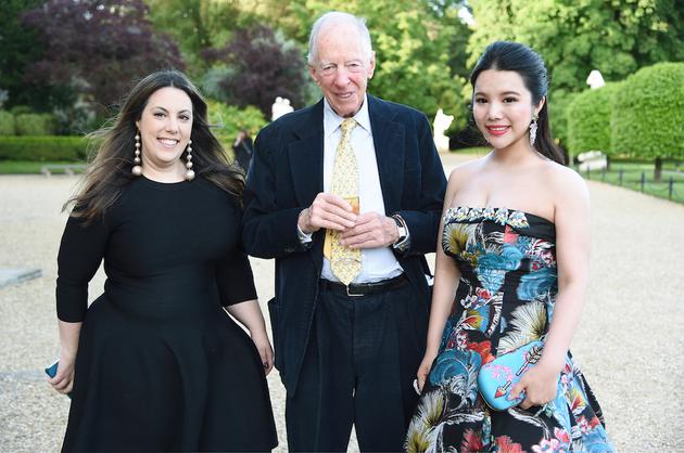 余晚晚参加时尚晚宴