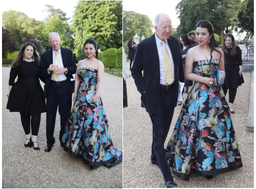 余晚晚参加时尚晚宴