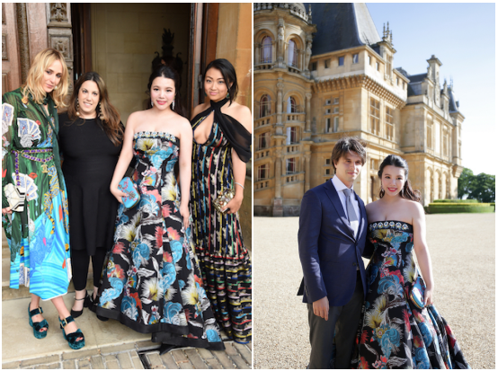 余晚晚参加时尚晚宴