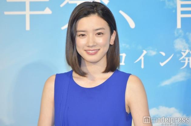 6月20日东京NHK电视台永野芽郁出席连续剧小说《一半，蓝色》记者见面会