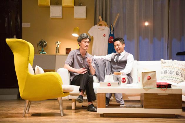 刘奕君与“笑场哥”许君聪对戏