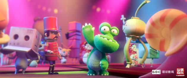 缺牙仔开心地向迷你虎打招呼