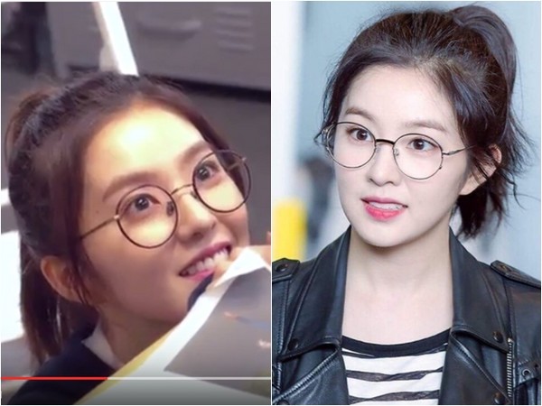 韩美女歌手irene常戴眼镜 因觉自己"长得丑"