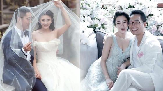 张雨绮与老公恩爱拍写真