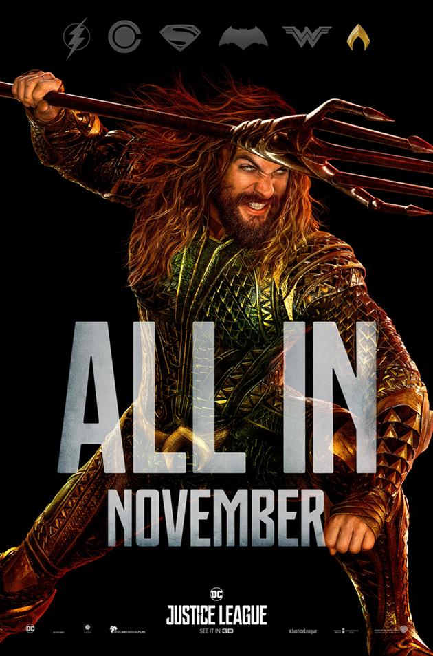 《正义联盟》官方海报 - 海王